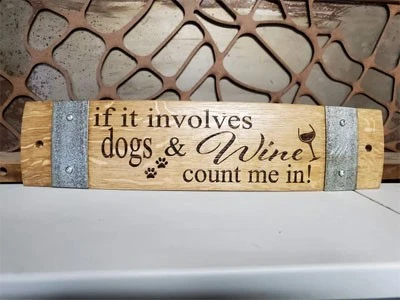 Wood wine barrel laser engraving